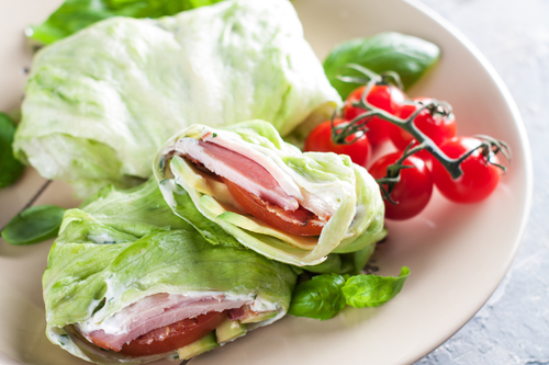 Avocado and Turkey Lettuce Wrap (serves one)